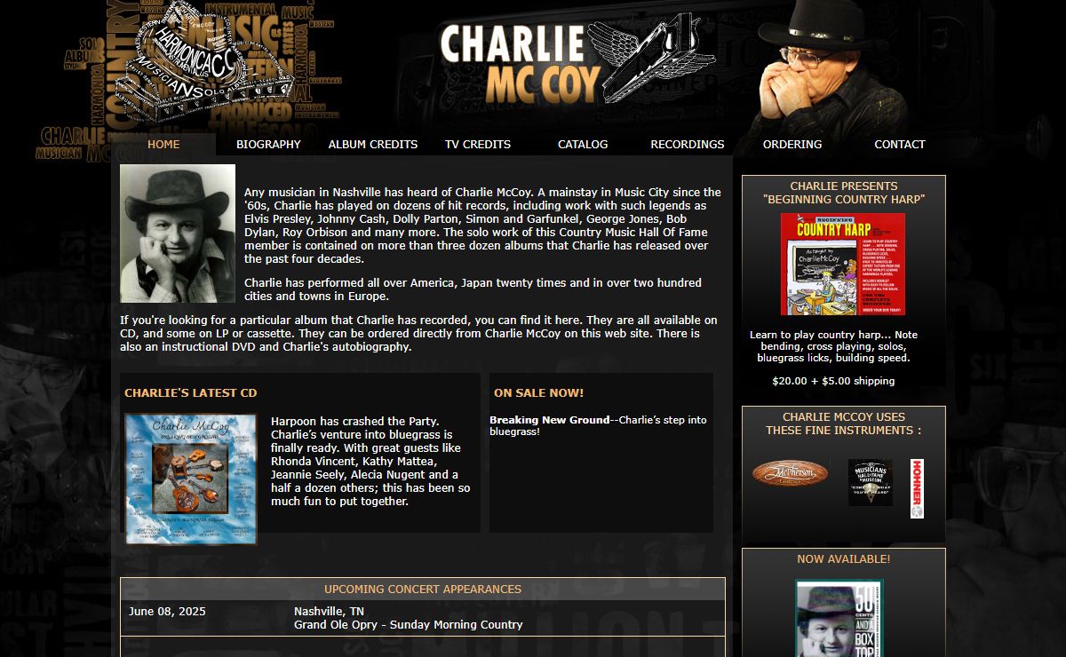 Charlie McCoy Online