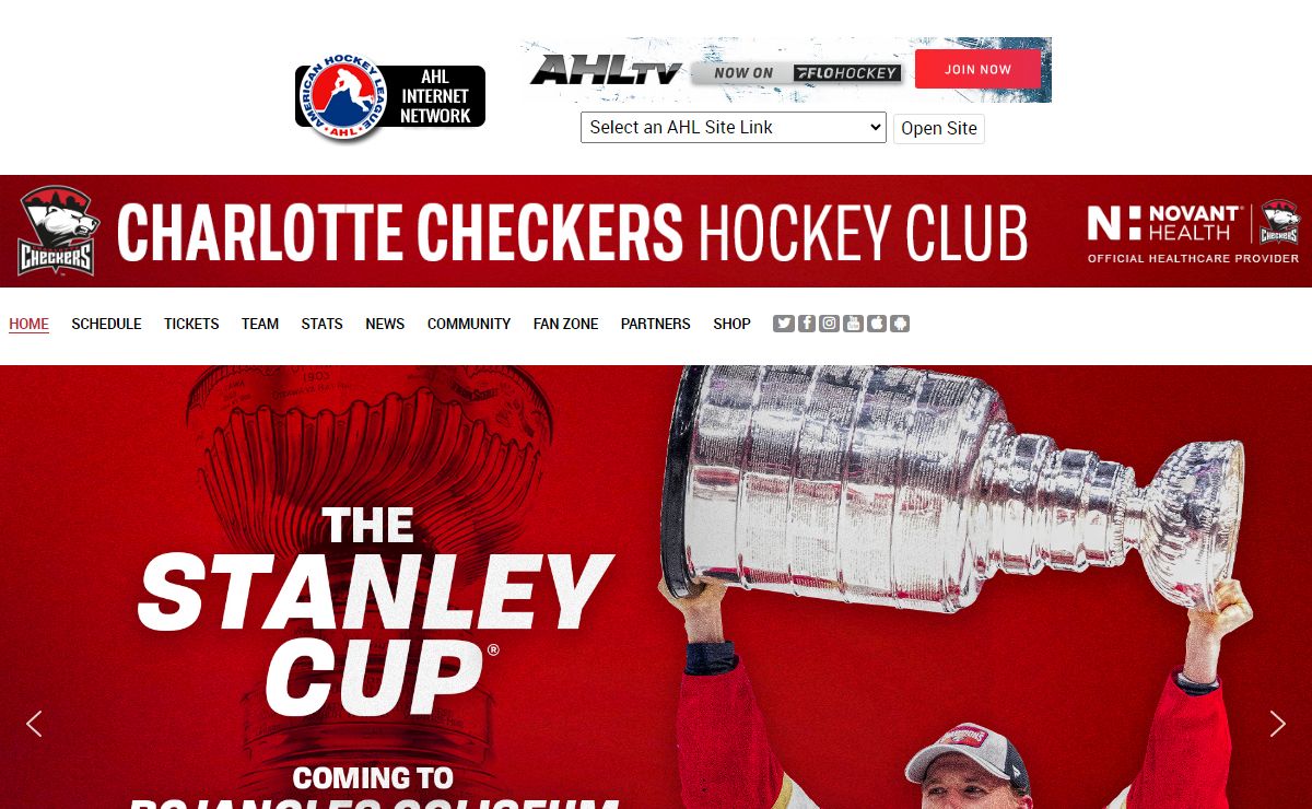 The Official Site of the Charlotte Checkers - Charlotte Checkers Hockey - charlottecheckers.com