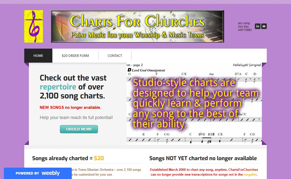ChartsForChurches - HOME