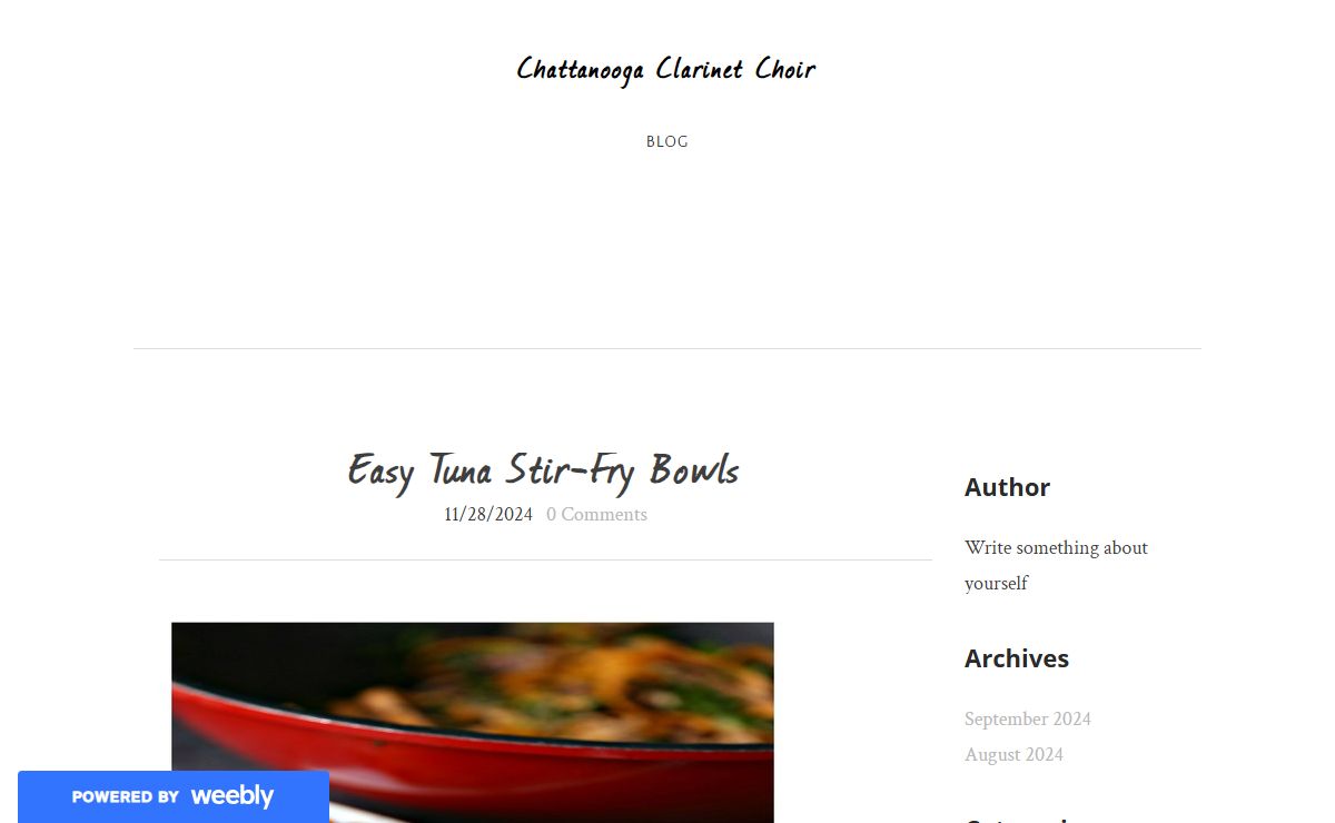 Chattanooga Clarinet Choir - Blog