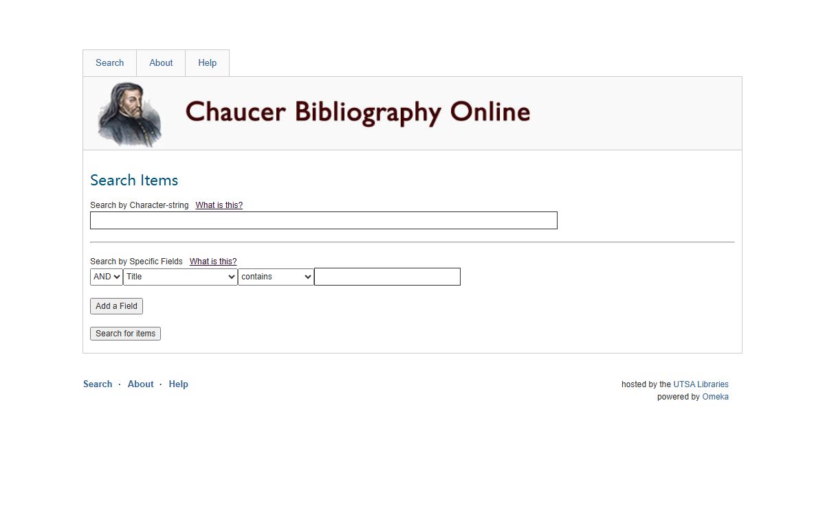Search Items · Chaucer
