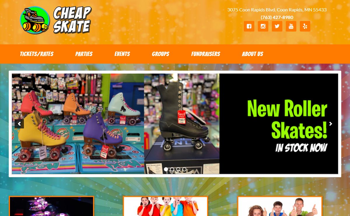 Cheap Skate in Coon Rapids, MN – Roller Skating – Family Fun – Powered by FUN!