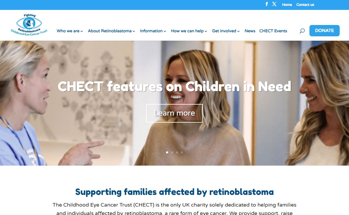 Home | Childhood Eye Cancer Trust