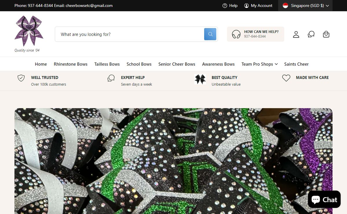Cheer Bows Etc | Beautiful Custom Cheerleading Hairbows – Cheer Bows Etc