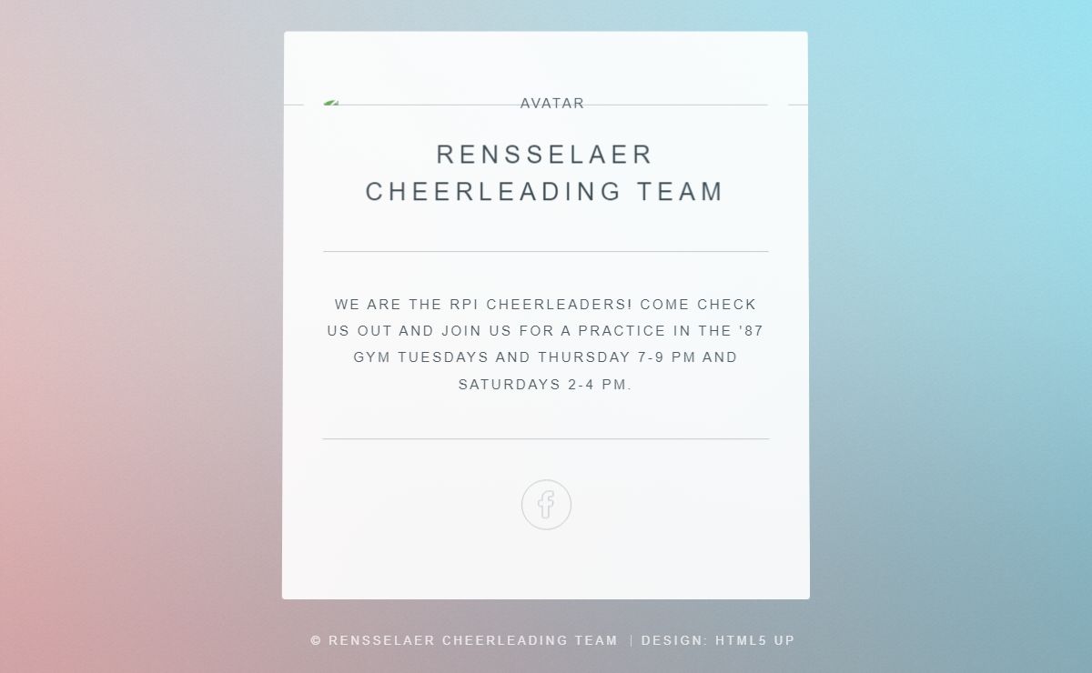 Rensselaer Cheerleading Team