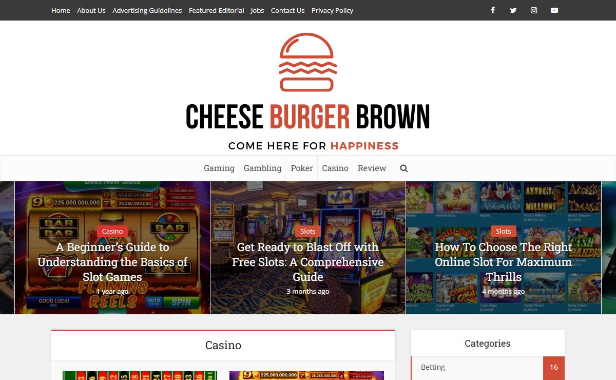 Cheese Burger Brown - Come here for happiness