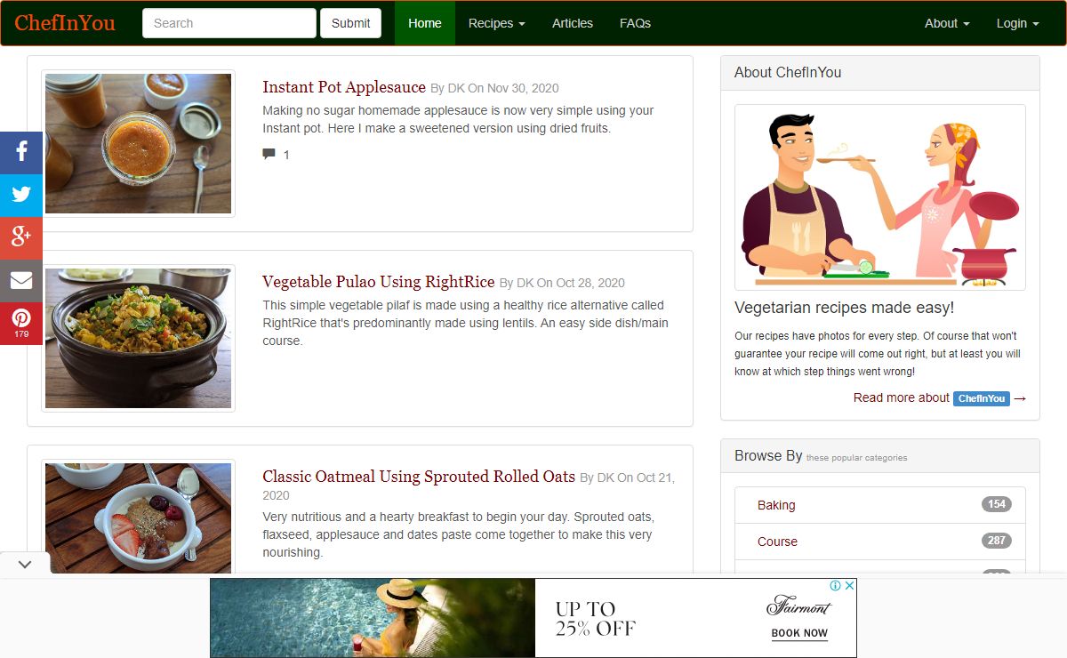 Chef In You - Making Vegetarian and Vegan Recipes Easy!