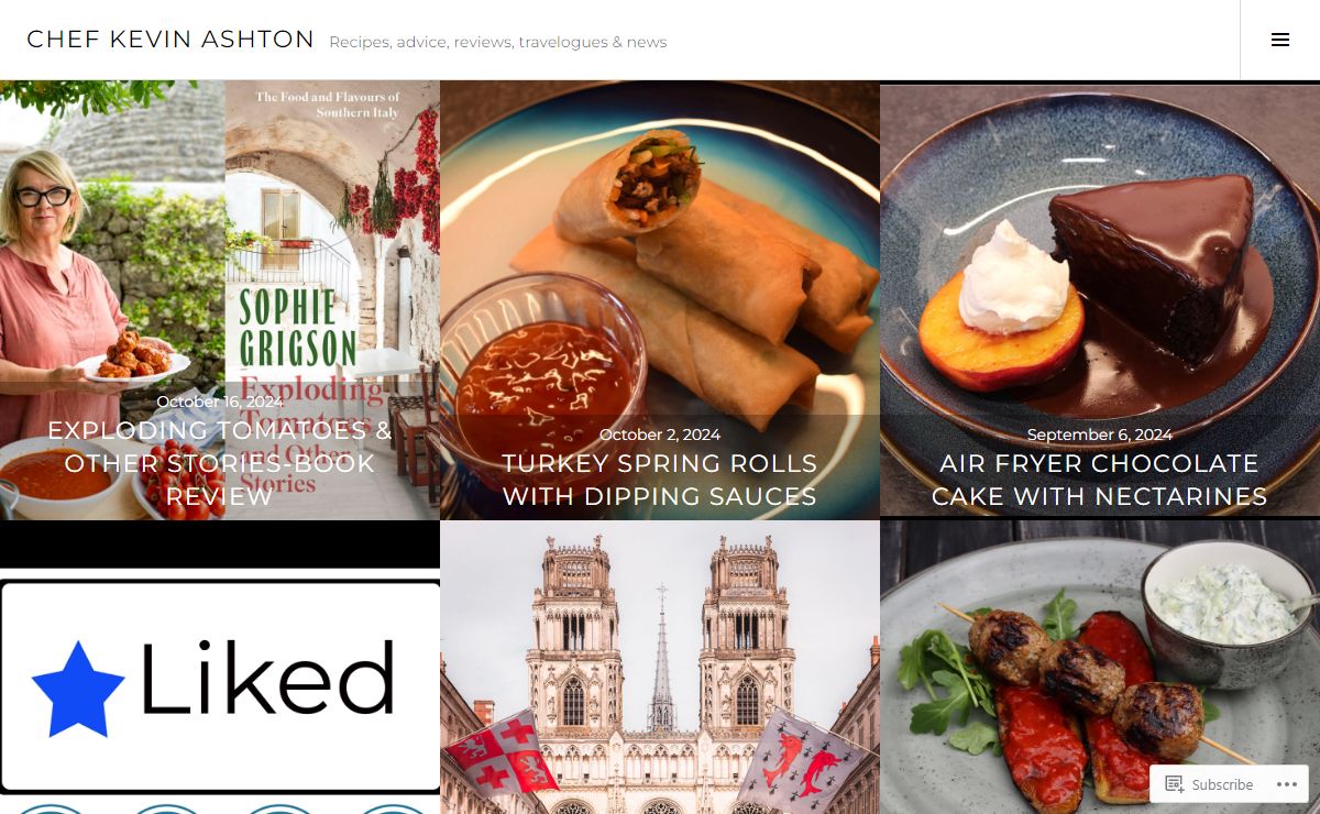 Chef Kevin Ashton – Recipes, advice, reviews, travelogues & news