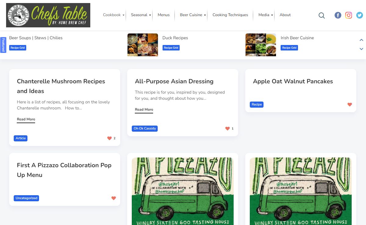 Chef's Table by Home Brew Chef – Cooking With Beer | Beer Cuisine