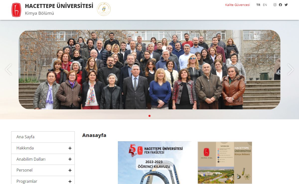 Hacettepe Üniversitesi Kimya Bölümü