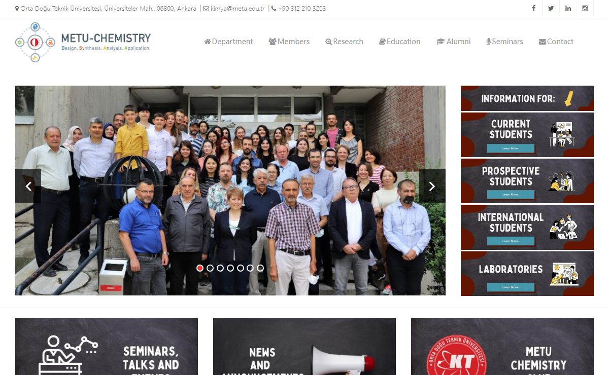 Department of Chemistry | METU