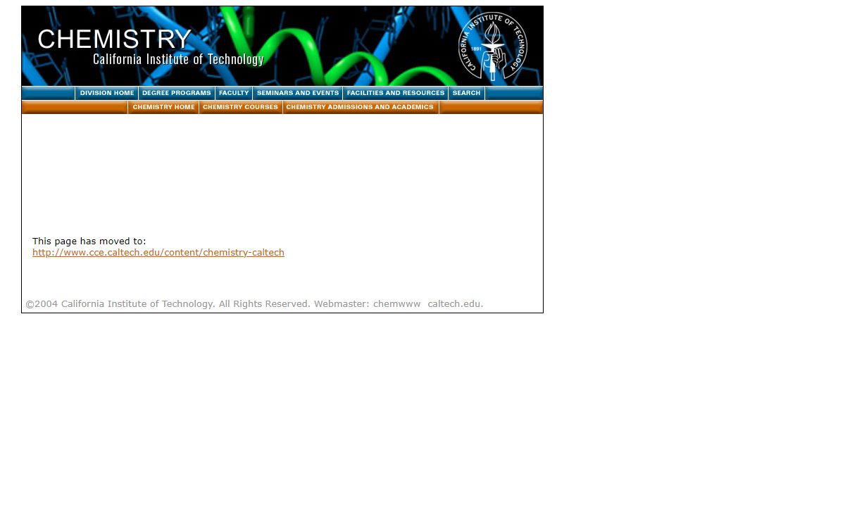 Department of Chemistry ::: CALTECH