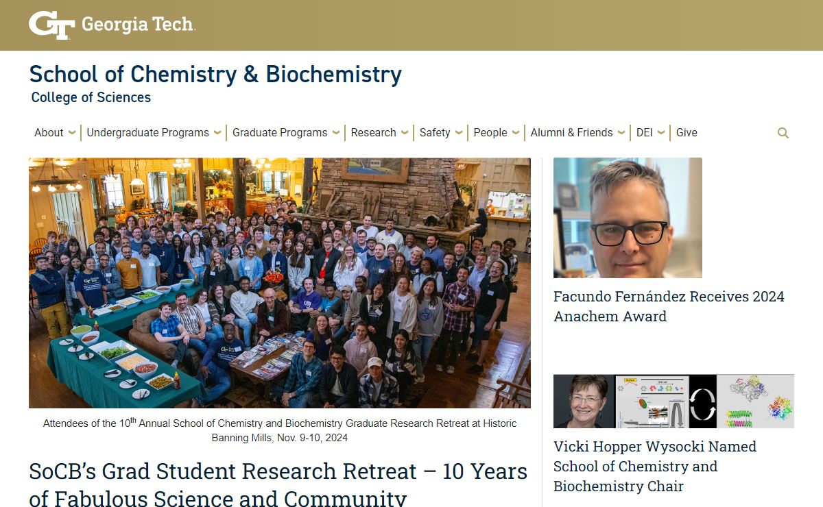 Home | School of Chemistry & Biochemistry