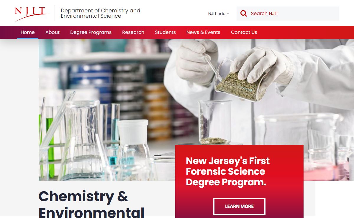 Chemistry & Environmental Science | Department of Chemistry & Environmental Science