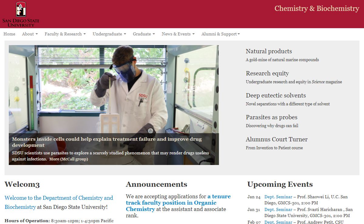 SDSU » Chemistry & Biochemistry »