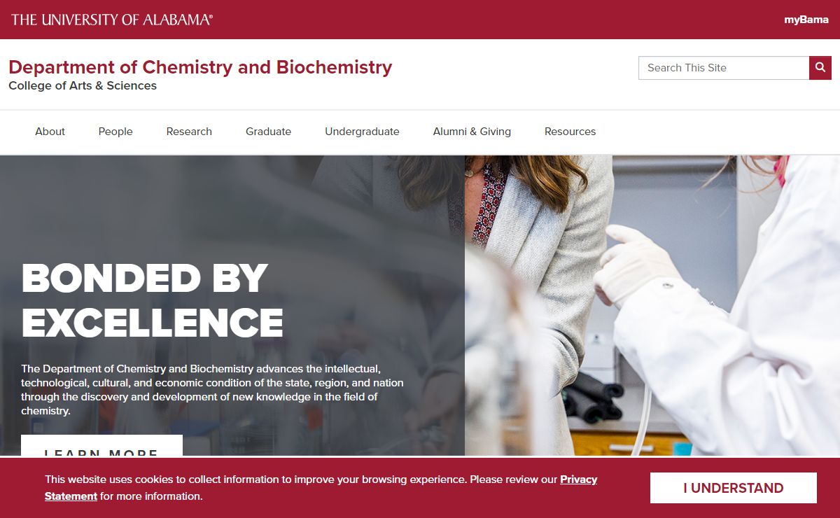 Department of Chemistry and Biochemistry