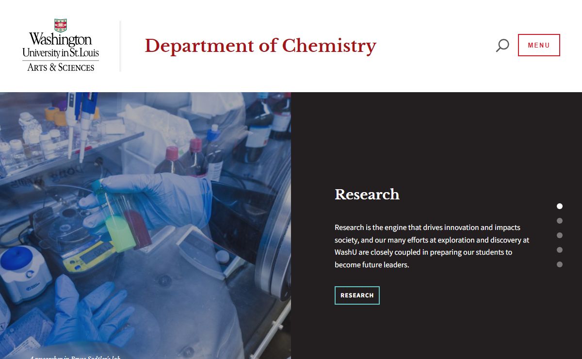 Department of Chemistry | Washington University in St. Louis