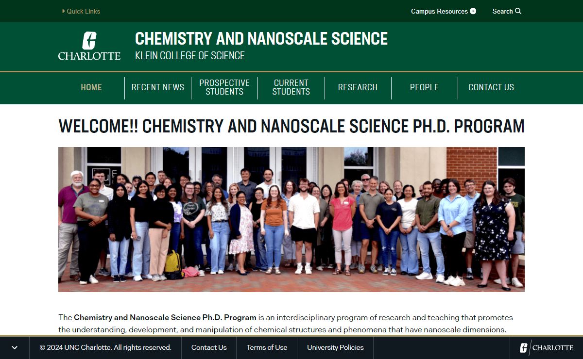 - Chemistry and Nanoscale Science
