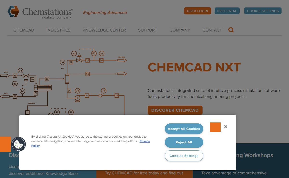 Chemstations | Offering CHEMCAD Chemical Process Simulation Software