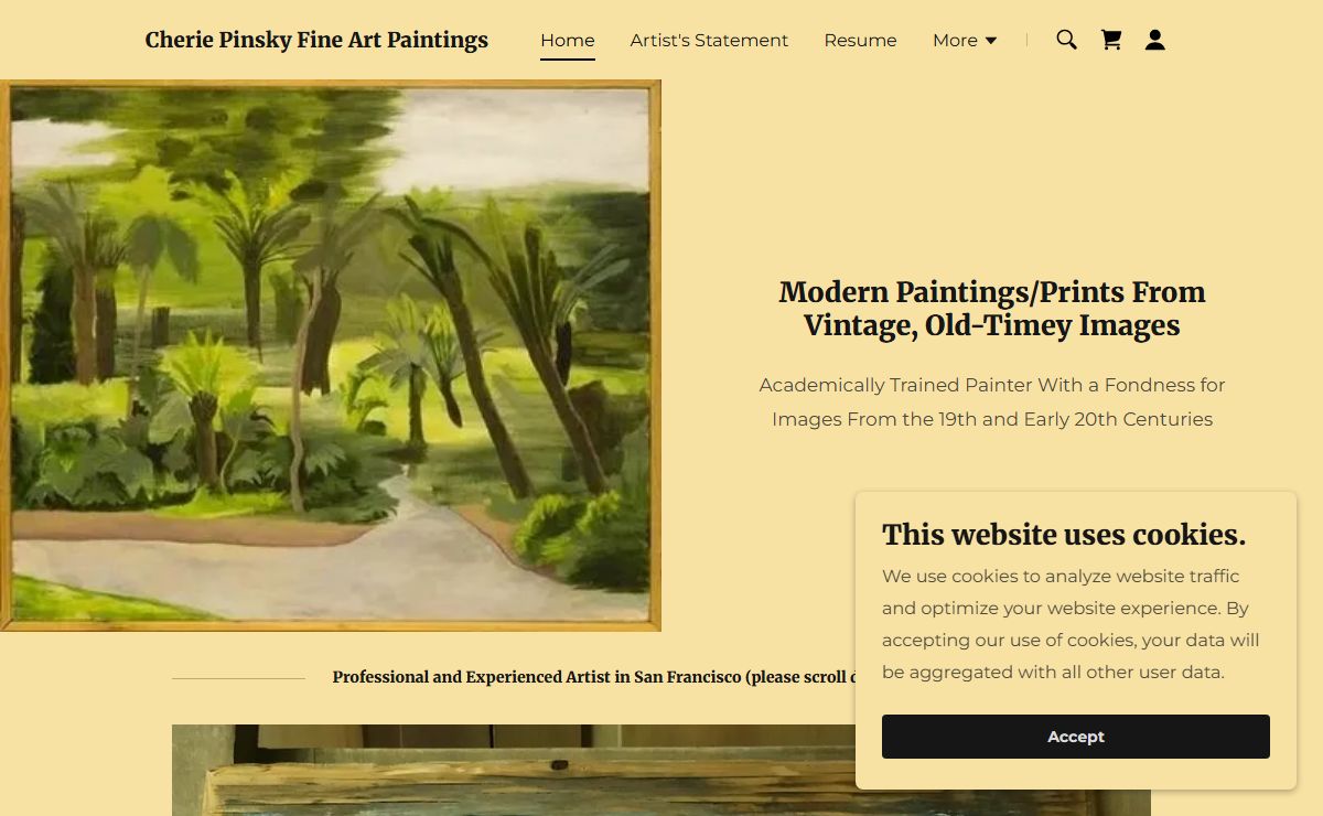 Skilled Artist - Cherie Pinsky Fine Art Paintings