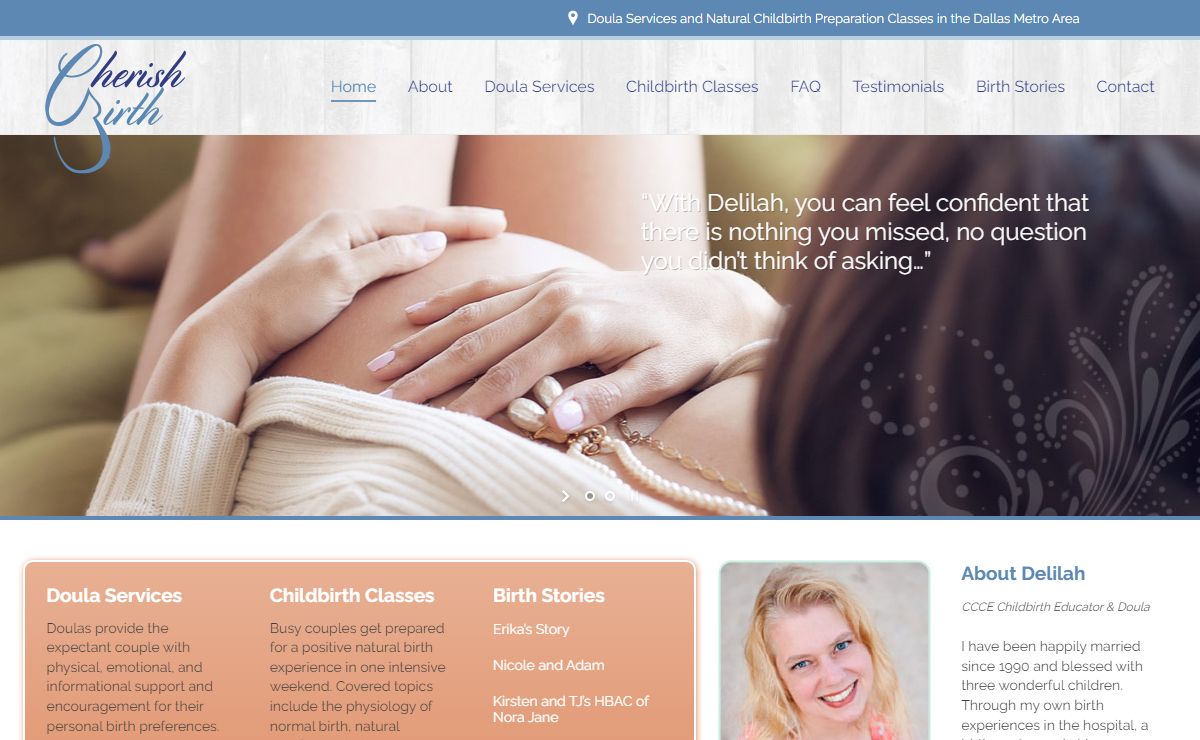 Cherish Birth – Doula Service in the Dallas Metro Area