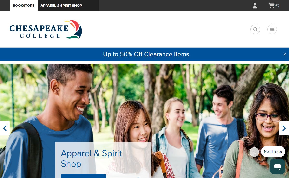 Apparel, Gifts & Textbooks | Chesapeake College Official Bookstore