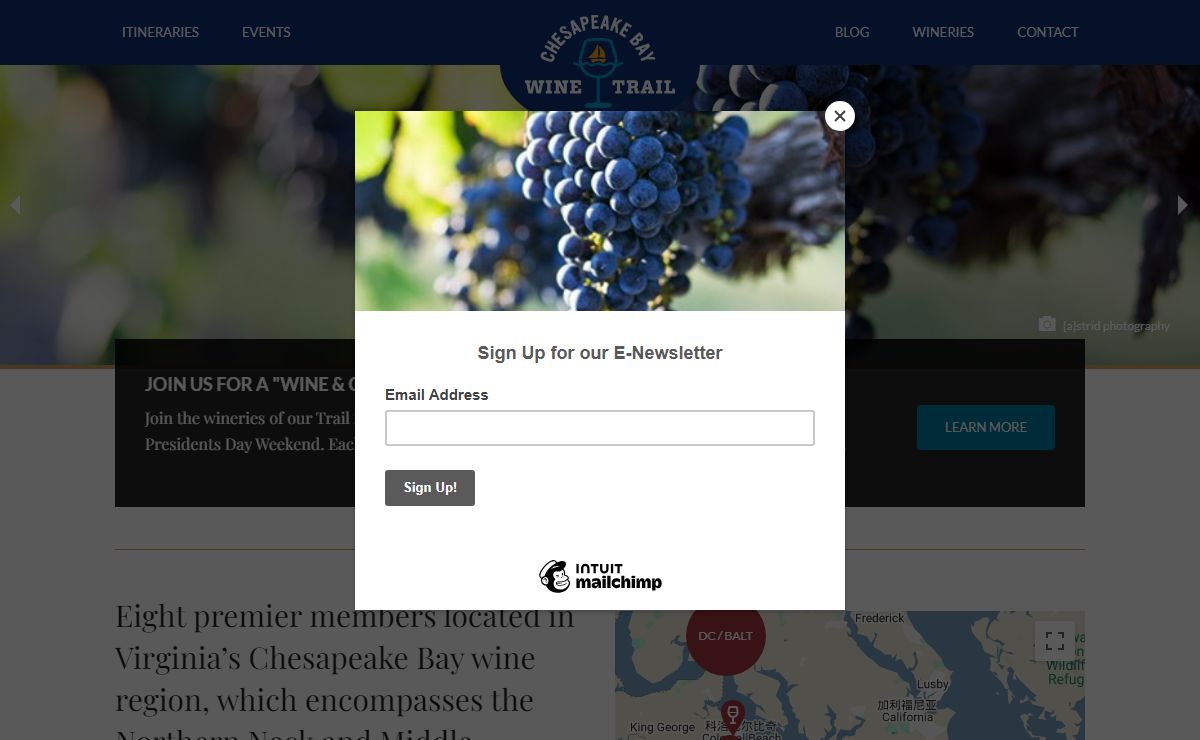 Chesapeake Bay Wine Trail - Wineries in Eastern Virginia