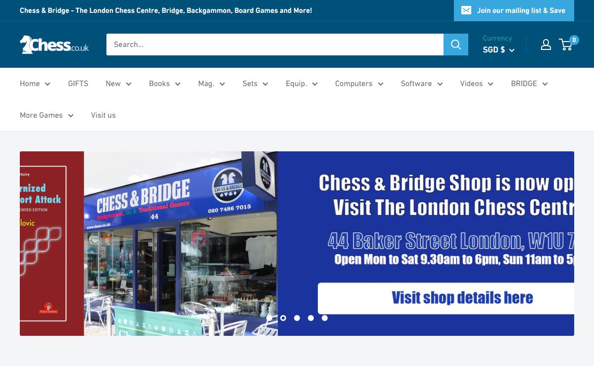 Chess and Bridge Online Shop