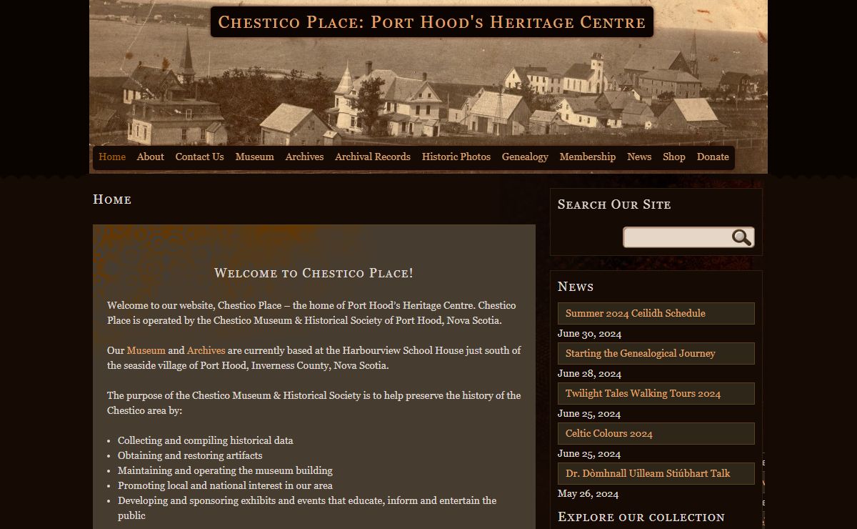 Chestico Place: Port Hood's Heritage Centre - Home - Chestico Place: Port Hood's Heritage Centre