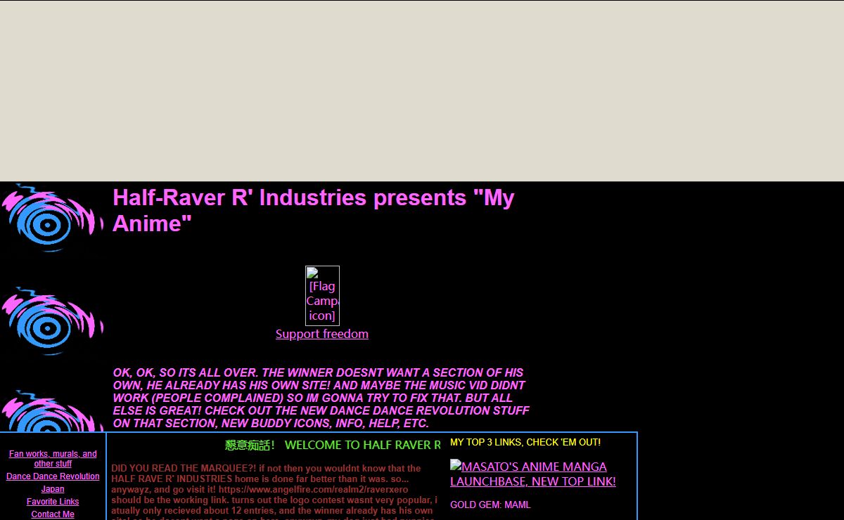 Half-Raver R' Industries presents &quot;My Anime&quot;