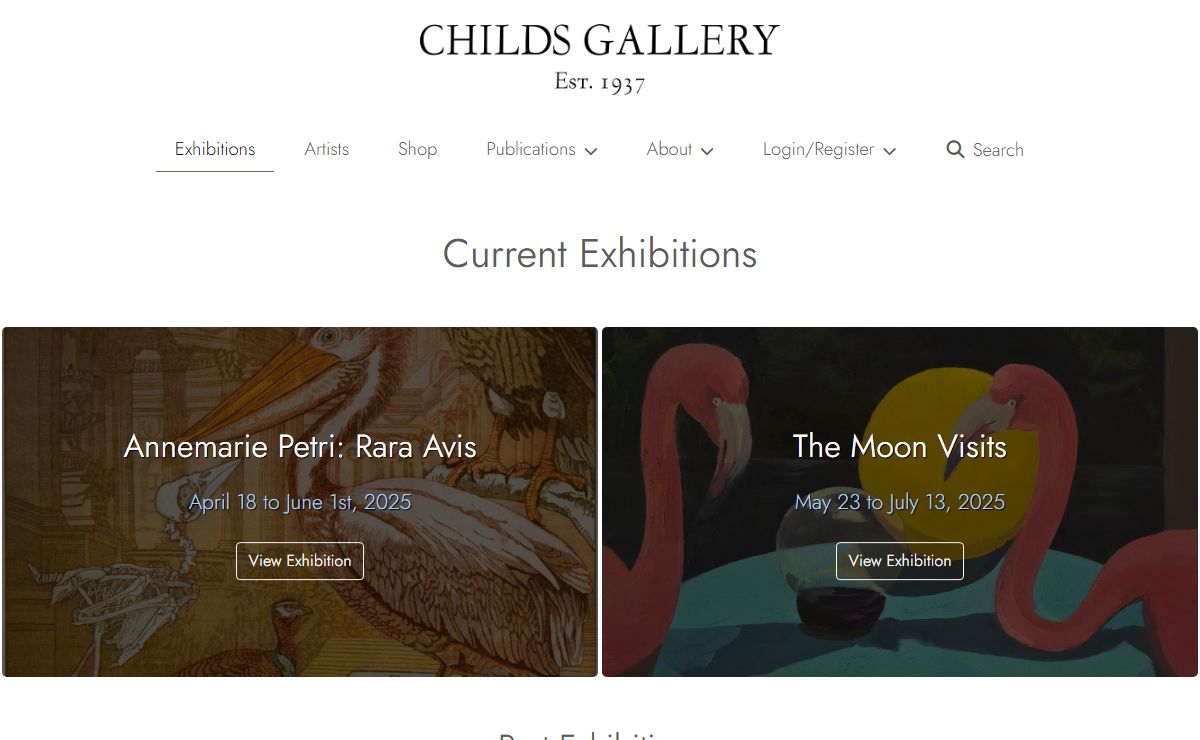 Childs Gallery | Boston Newbury Street Art Gallery, Established 1937