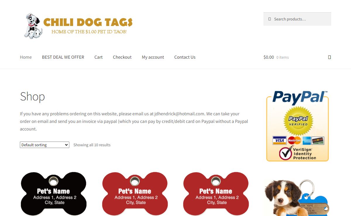 Shop - ChiliDogTags