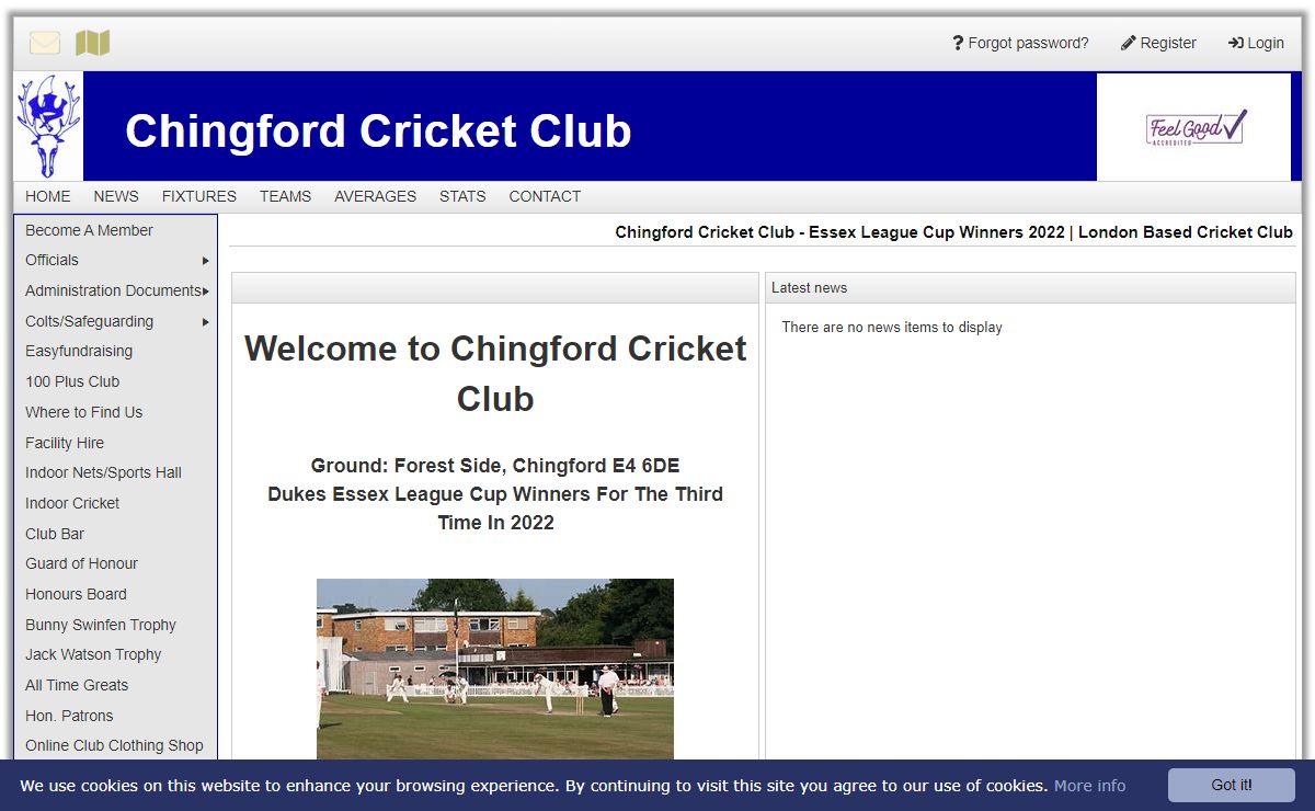 Chingford Cricket Club - Essex League Cup Winners 2022 | London Based Cricket Club