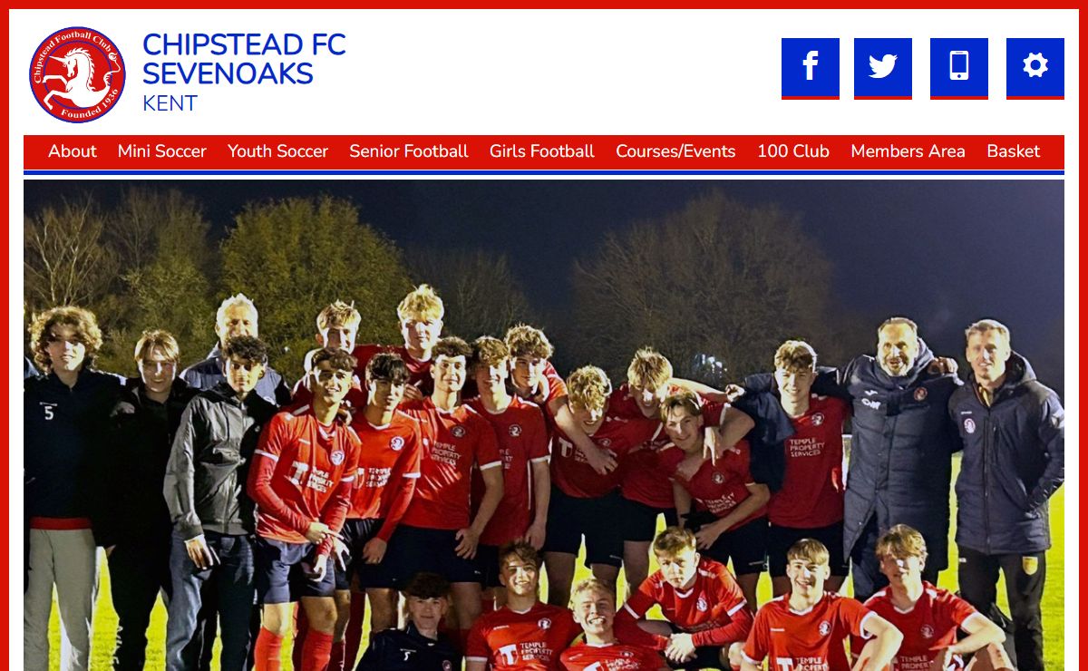 Chipstead Football Club, Sevenoaks, Kent