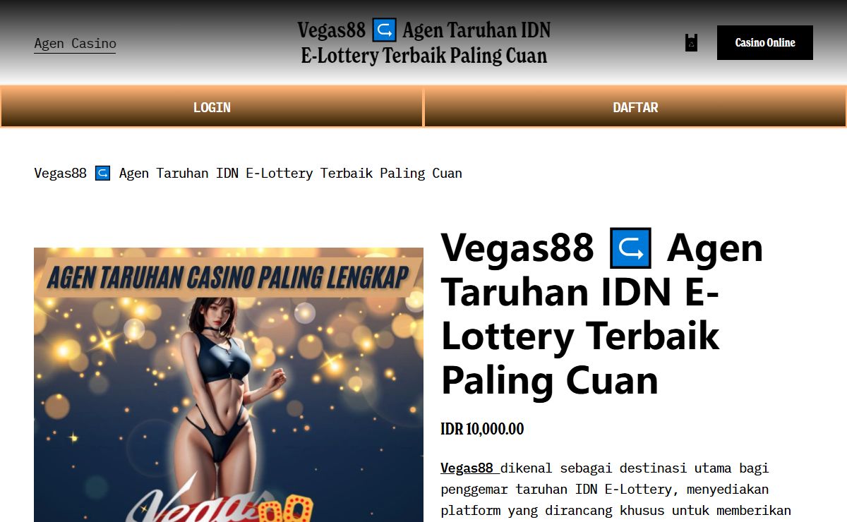 Vegas88 ↪️ Agen Taruhan IDN E-Lottery Terbaik Paling Cuan