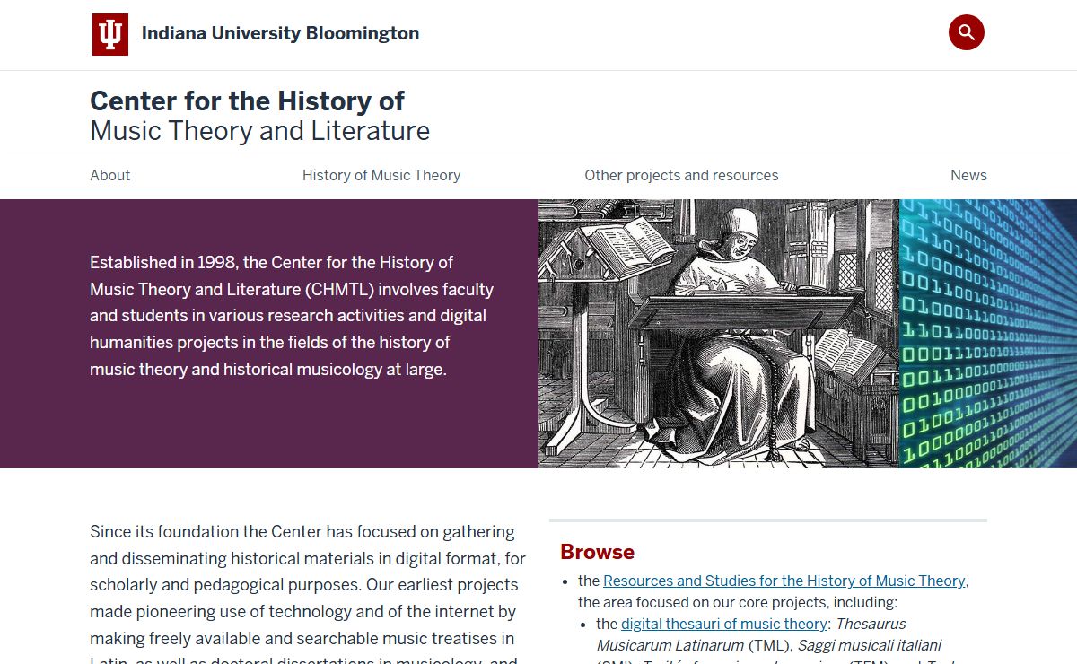 Center for the History of Music Theory and Literature: Indiana University Bloomington