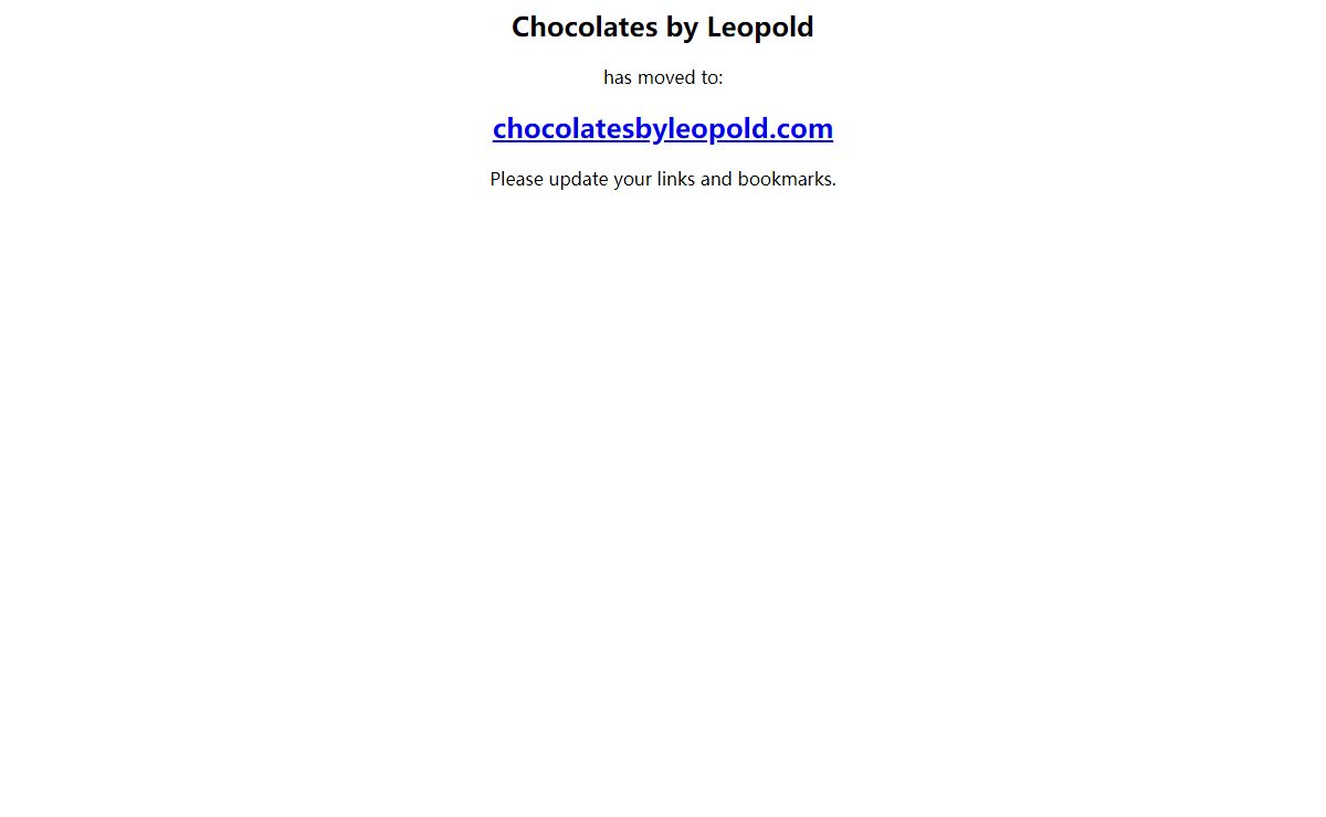 Chocolates by Leopold Has Moved