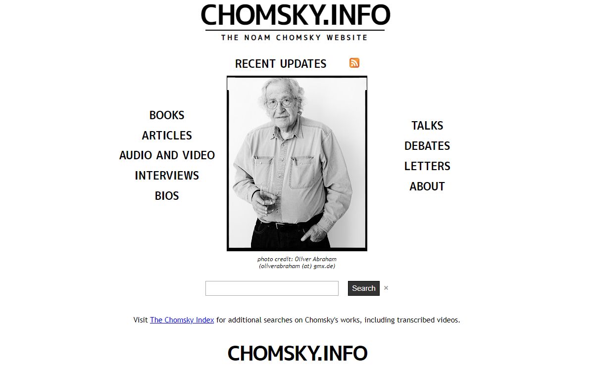 chomsky.info : The Noam Chomsky Website