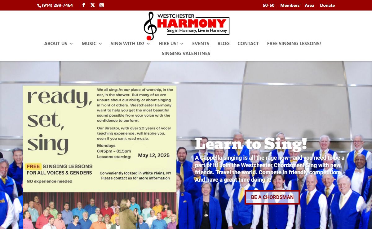 Westchester Harmony | Sing in Harmony, Live in Harmony