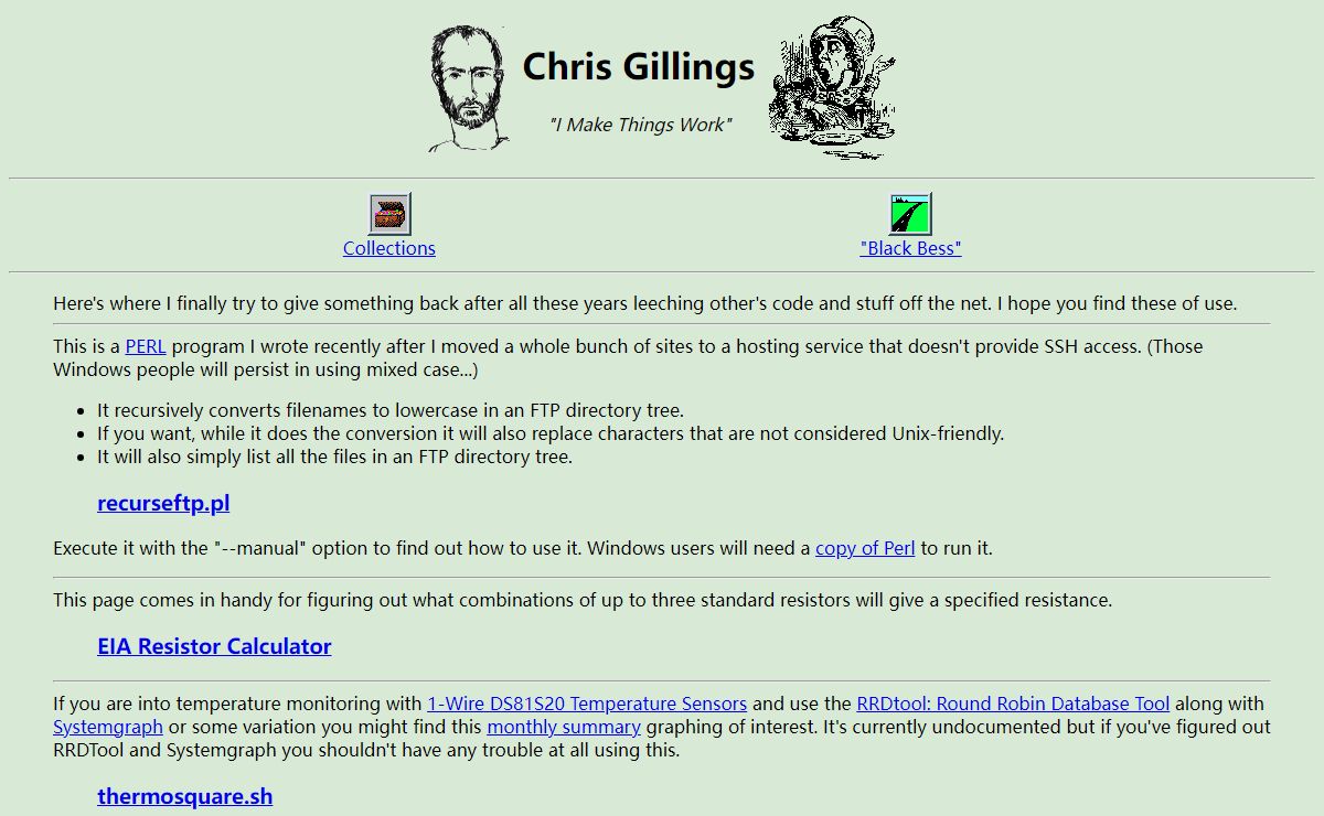Chris Gillings' Ancient Web Site
