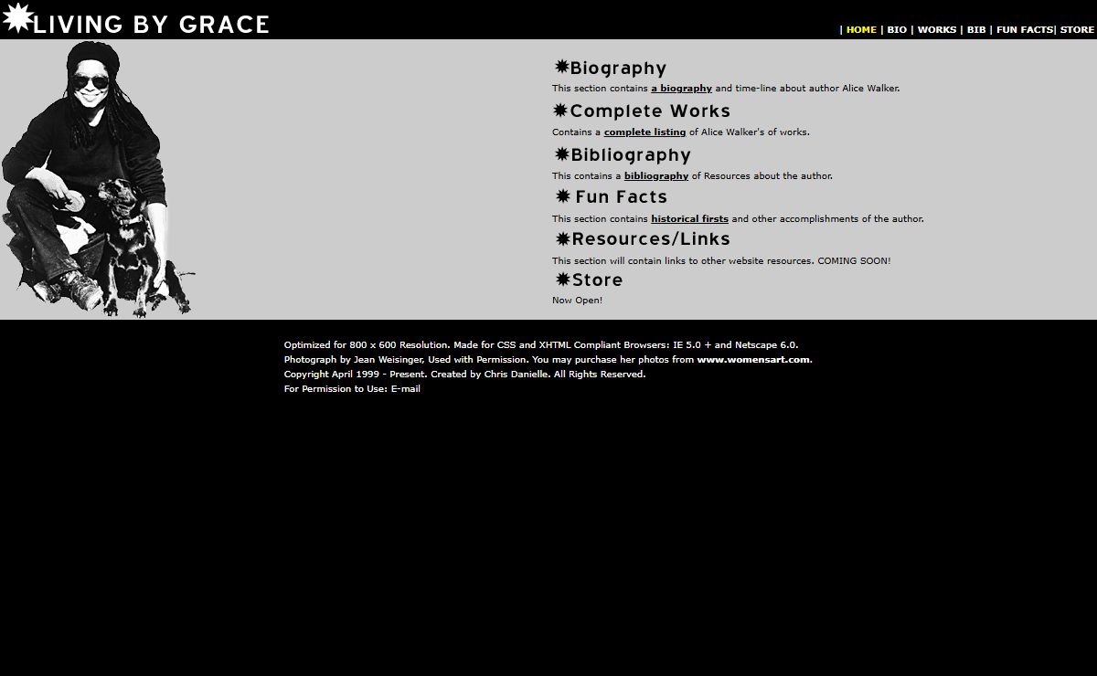 Living By Grace: The Biographical Website About Author Alice Walker