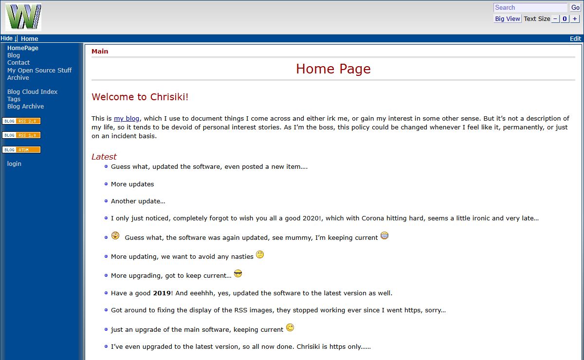 Chrisiki - Main - Home Page