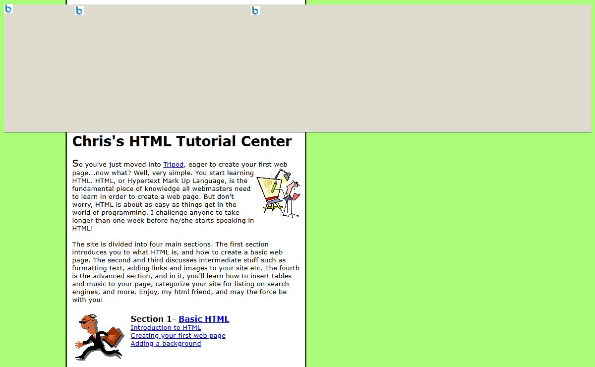 Chris's HTML Tutorial Center