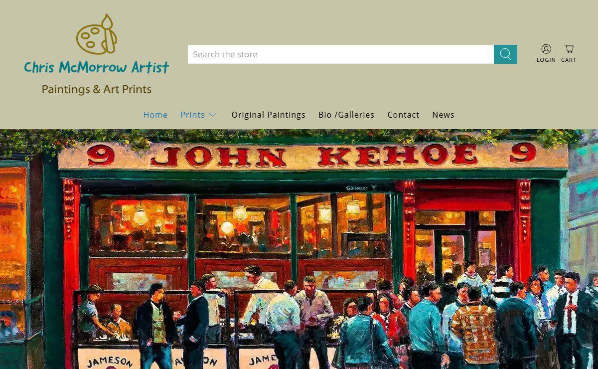 Paintings & Art Prints of Dublin streets, pubs and landmarks