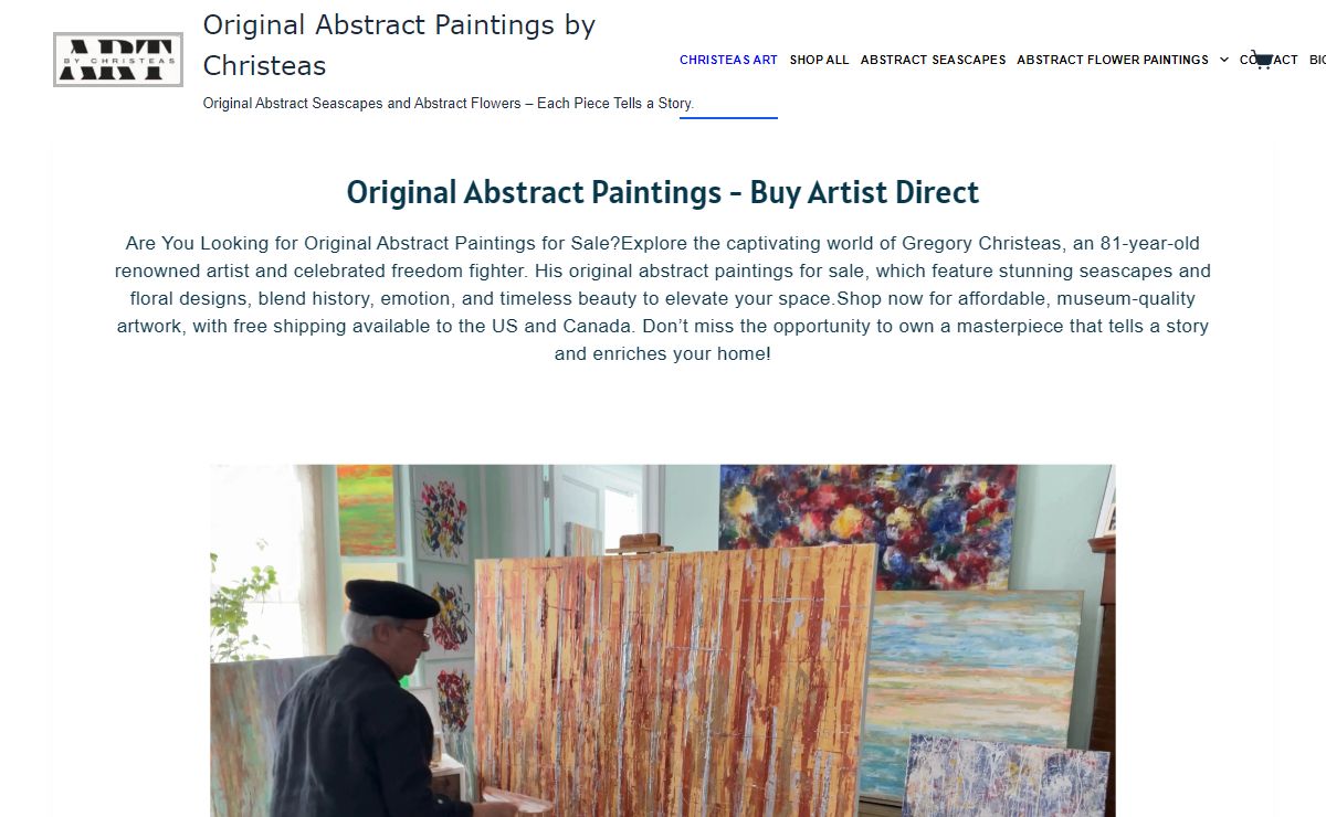 Original Abstract Paintings for Sale - Abstract Seascape Paintings