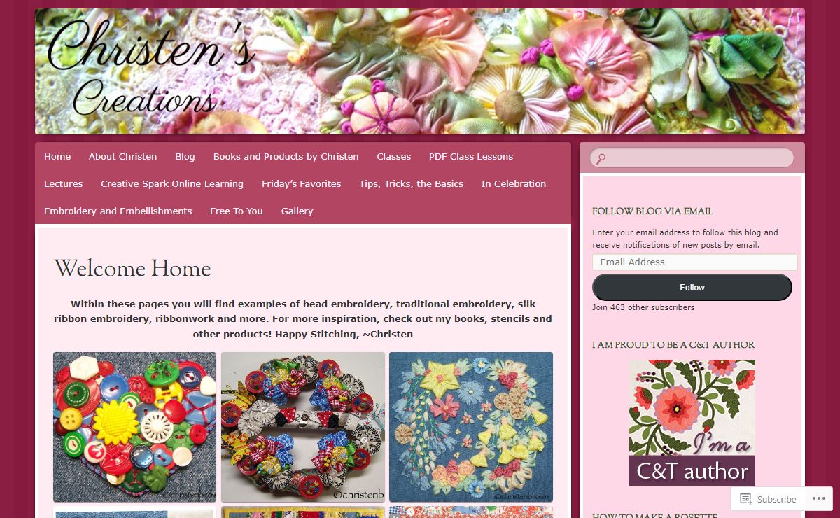 Christen's Creations | Creative Expressions from a fiber artist, beader, ribbon artist and embroiderer.