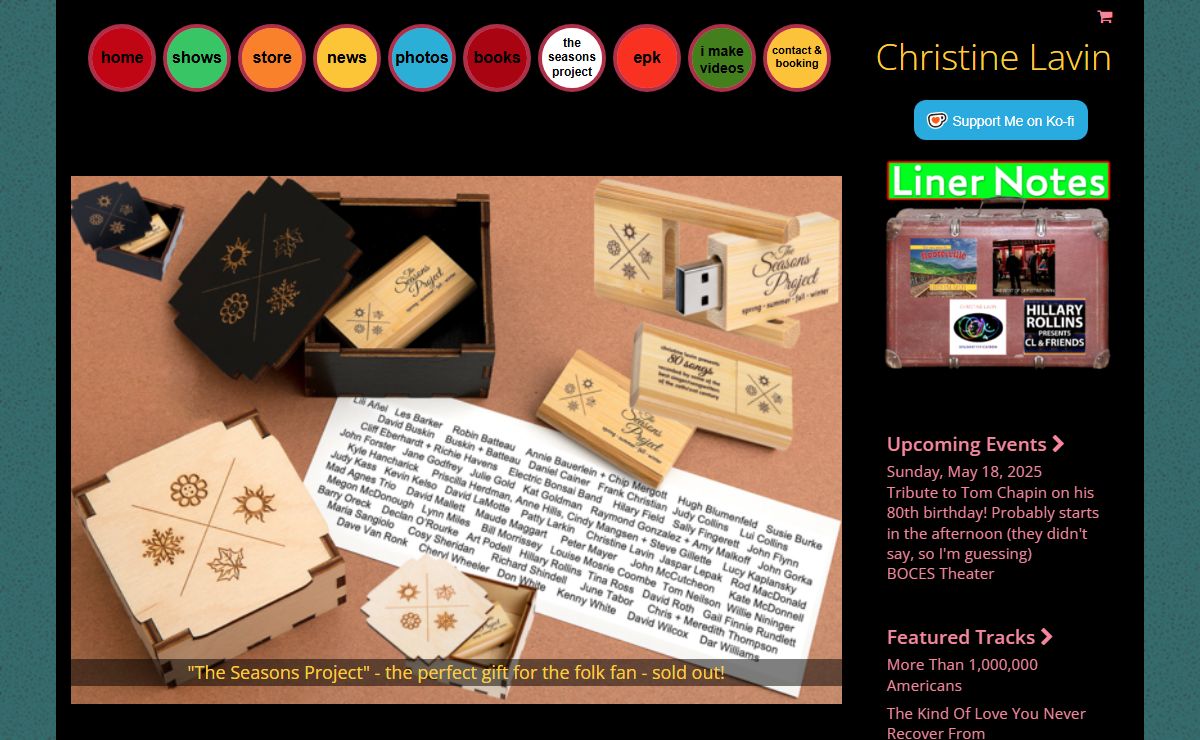 CLICK BELOW FOR FOLK MUSIC 24/7 - Christine Lavin