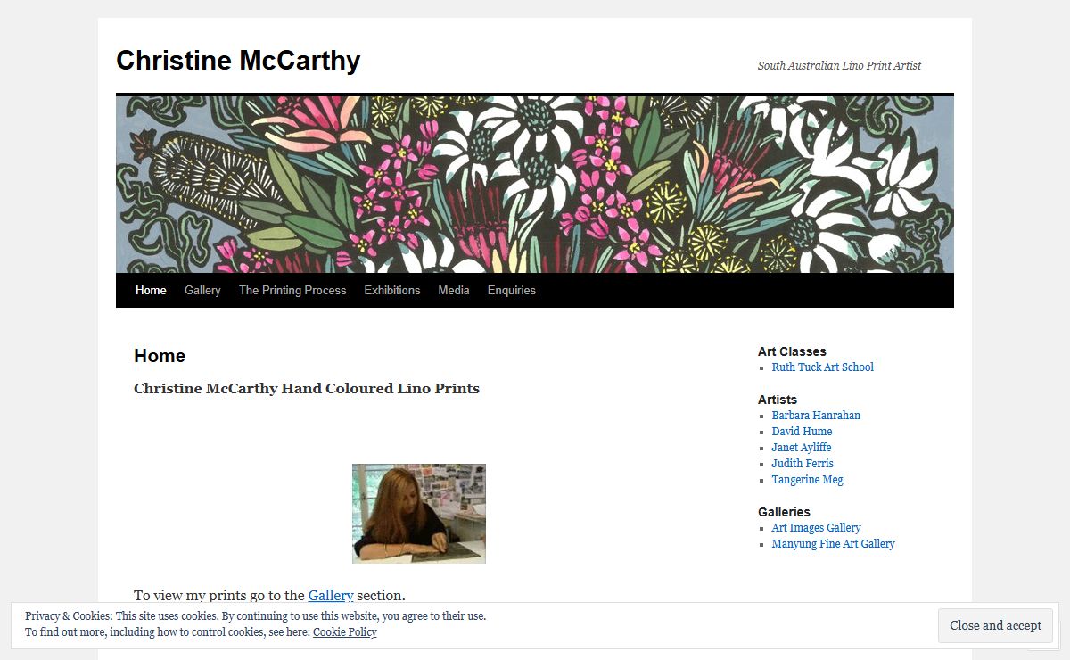 Christine McCarthy | South Australian Lino Print Artist