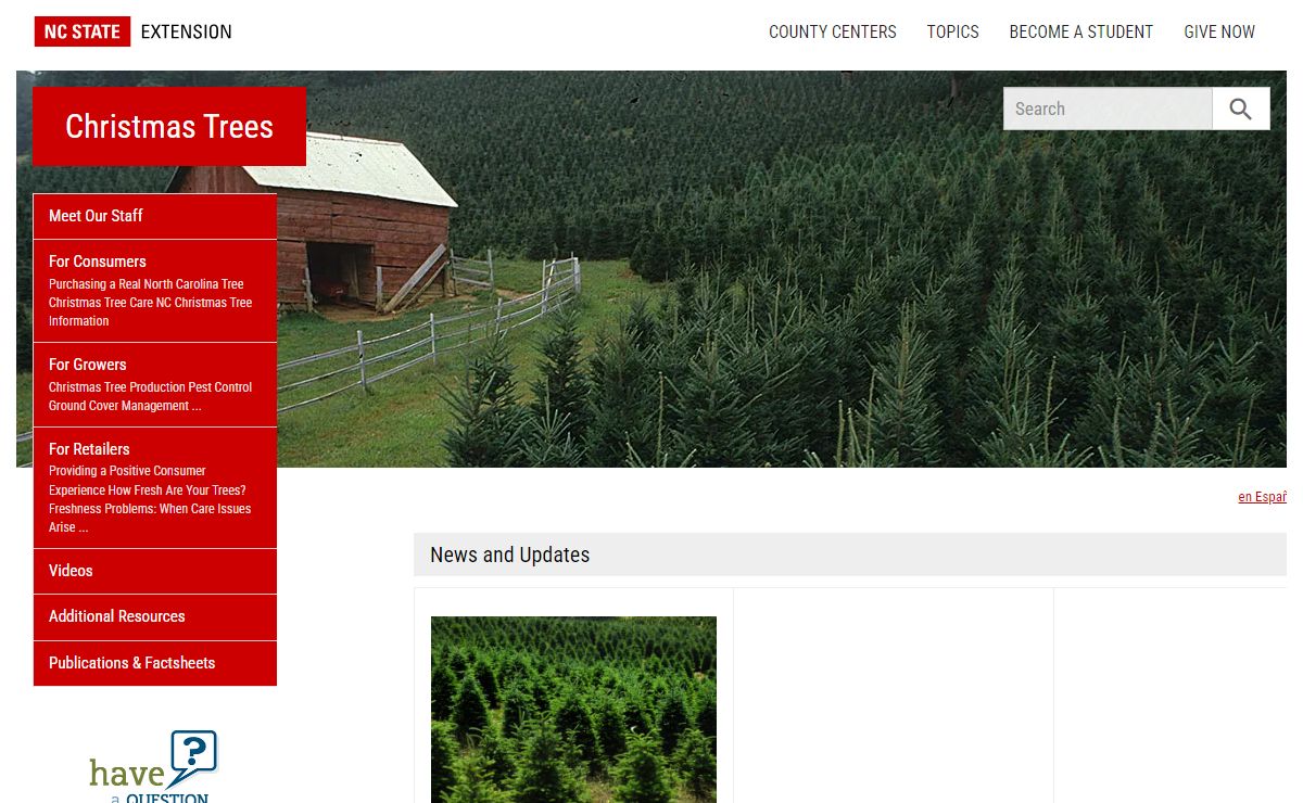 Christmas Trees | NC State Extension