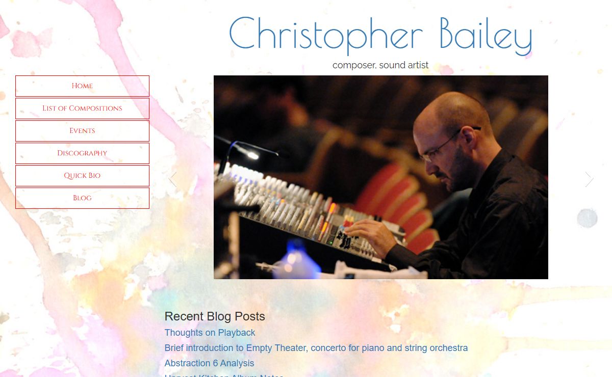 Christopher Bailey | composer, sound artist